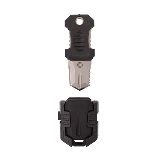 [IW-6027-BK] CUCHILLO MINI IMMORTAL MOLLE C/FUNDA RIGIDA NEGRO