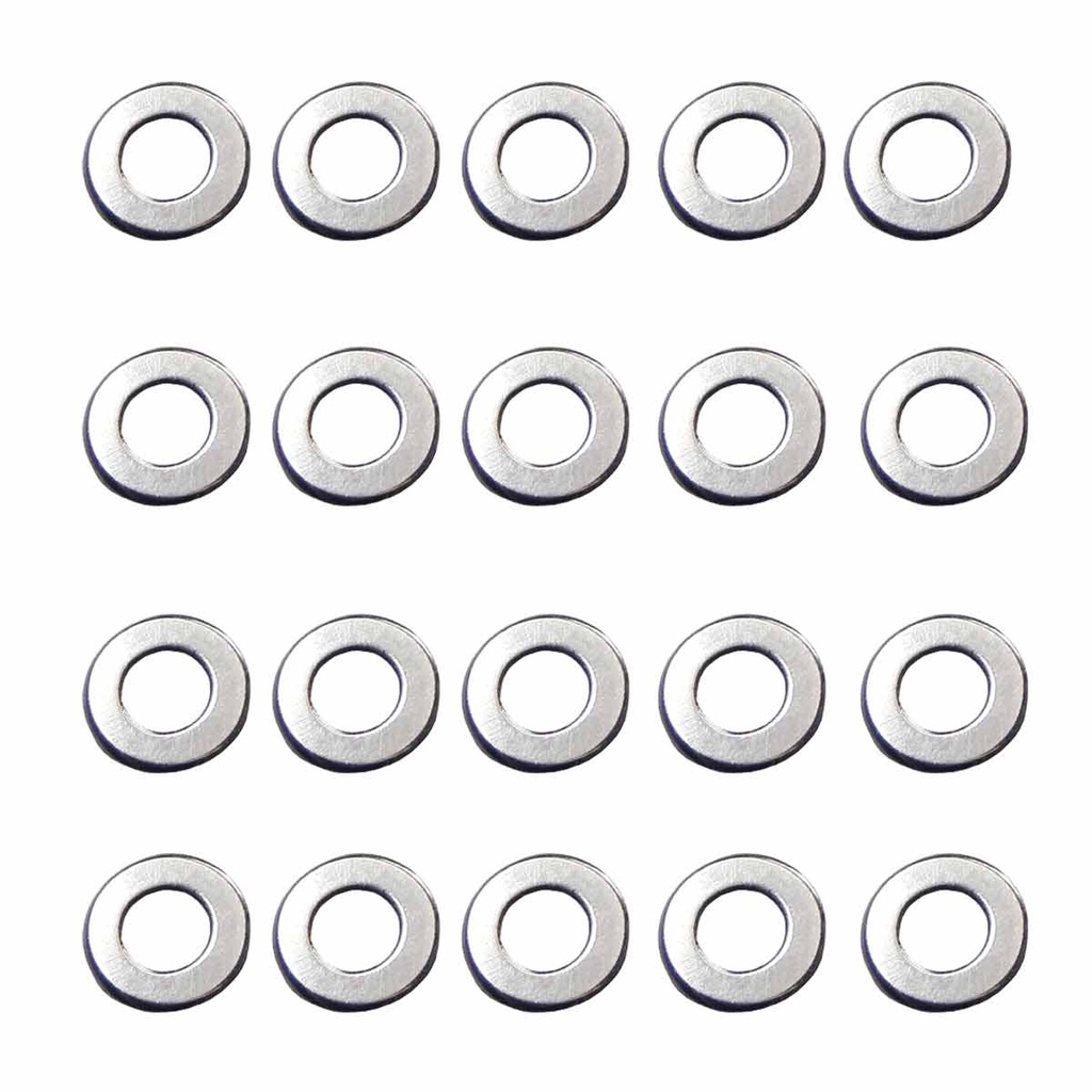 ARANDELAS FPS GEARBOX 0.50MM 20PCS PLATA