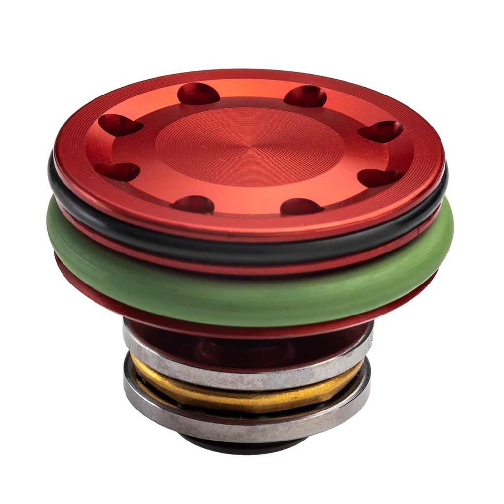 CABEZA PISTON AEG FPS ERGAL ALIGERADA ALTA VELOCIDAD DOBLE JUSTA C/RODAMIENTO ROJA