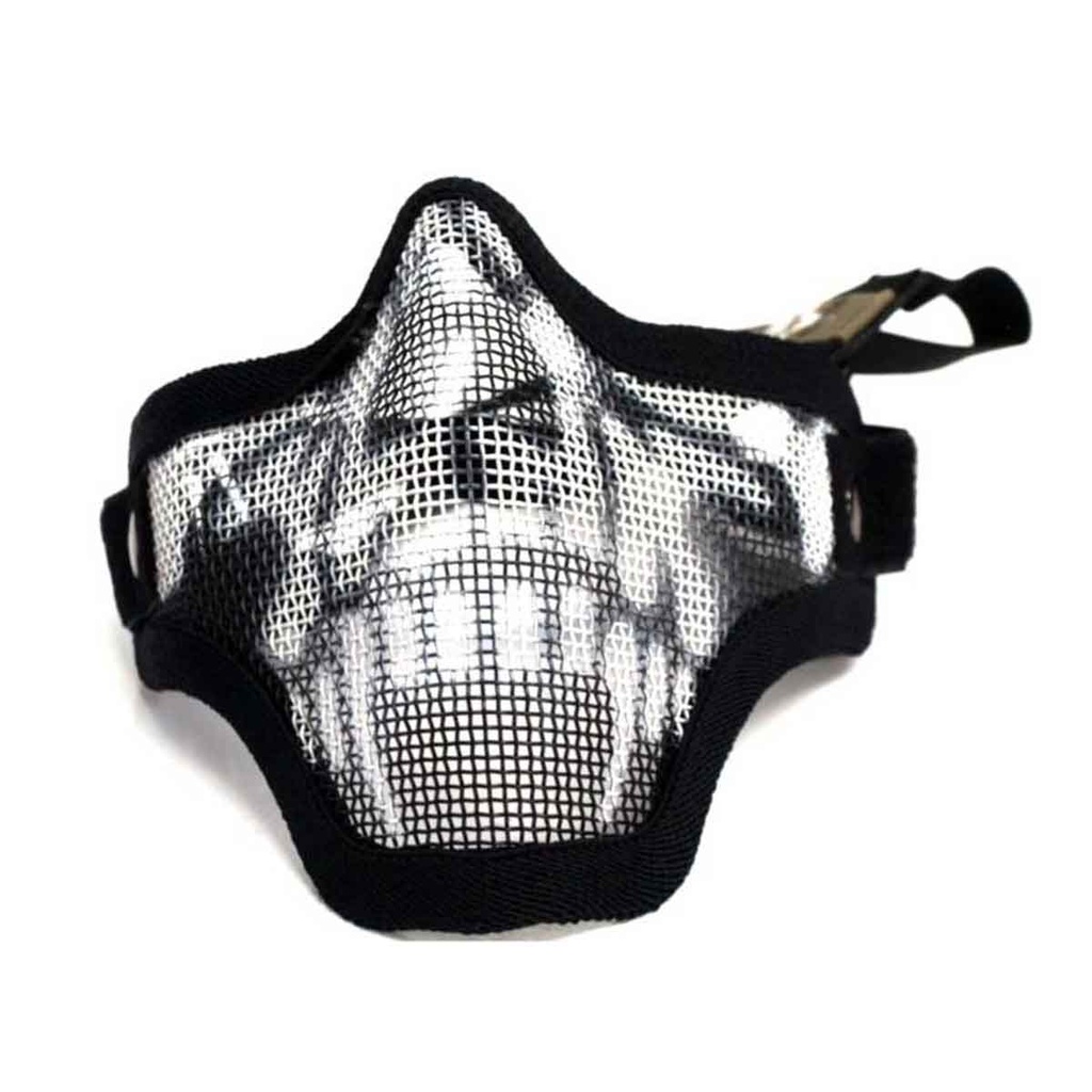MASCARA AIRSOFT STARKER CALAVERA MEDIA CARA NEGRA