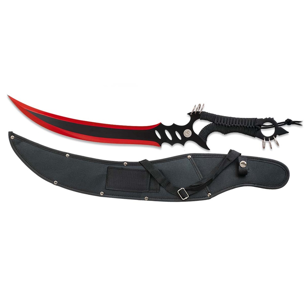 MACHETE ALBAINOX PINCHOS CUERDA NEGRO-ROJO