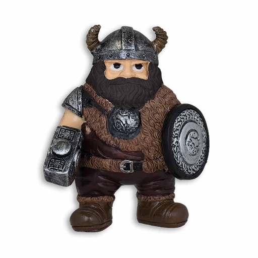 [39646] VIKINGO TOLE 10 MGT ESCUDO 10.5 CM MARRON