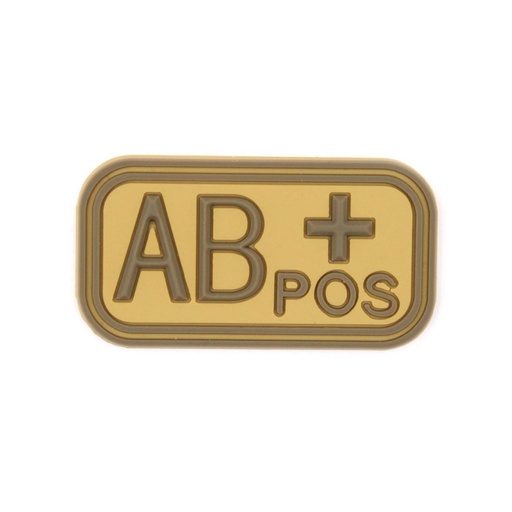 [IW-08451-OD] PARCHE IMMORTAL PVC GRUPO SANGUINEO AB POSITIVO COYOTE