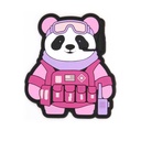 PARCHE IMMORTAL PVC 3D OSO PANDA TACTICO ROSA