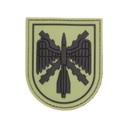 PARCHE PVC 3D ARTILLERIA ANTIAEREA VERDE-NEGRO