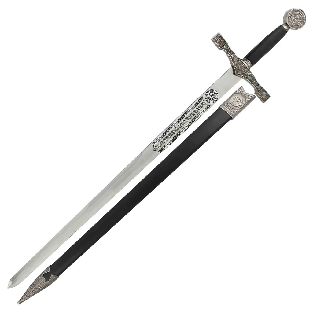 ESPADA 6048 EXCALIBUR 120CM ACERO NEGRA