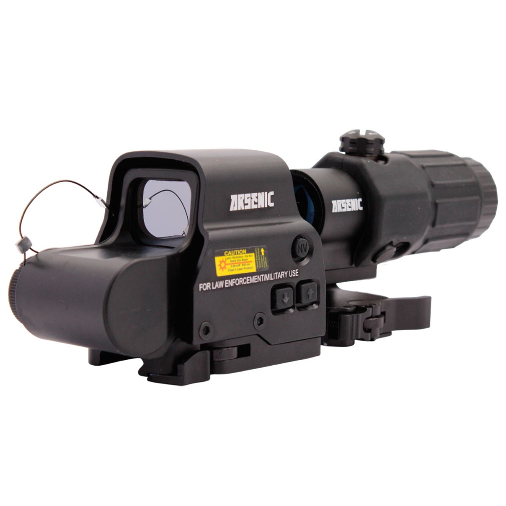 SET ARSENIC ARGON RED DOT & MAGNIFICADOR AS558 y G33 NEGRO