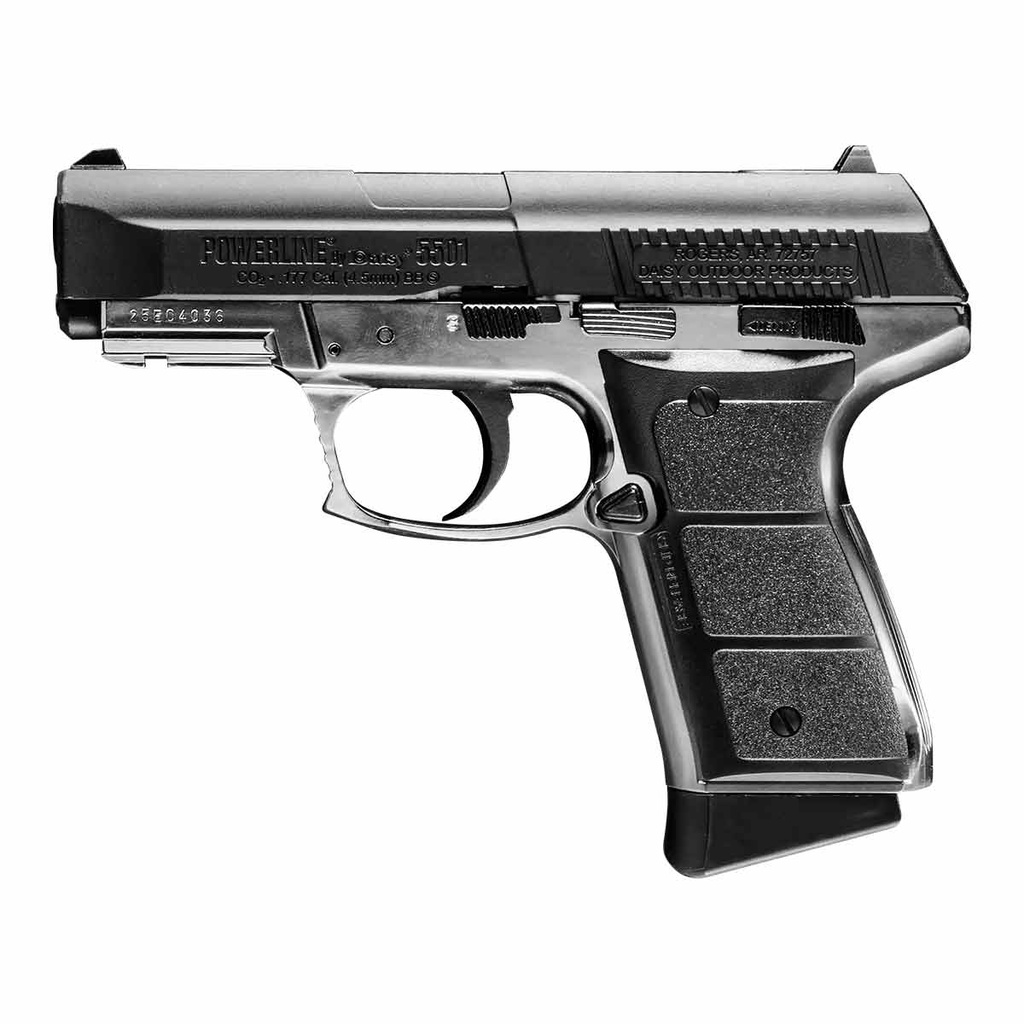 PISTOLA DAISY 5501 CO2 4.5 NEGRA-PLATA