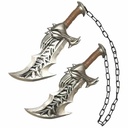 ESPADA EVA BH PU 428 GOW 2PCS 45CM PLATA-MARRON