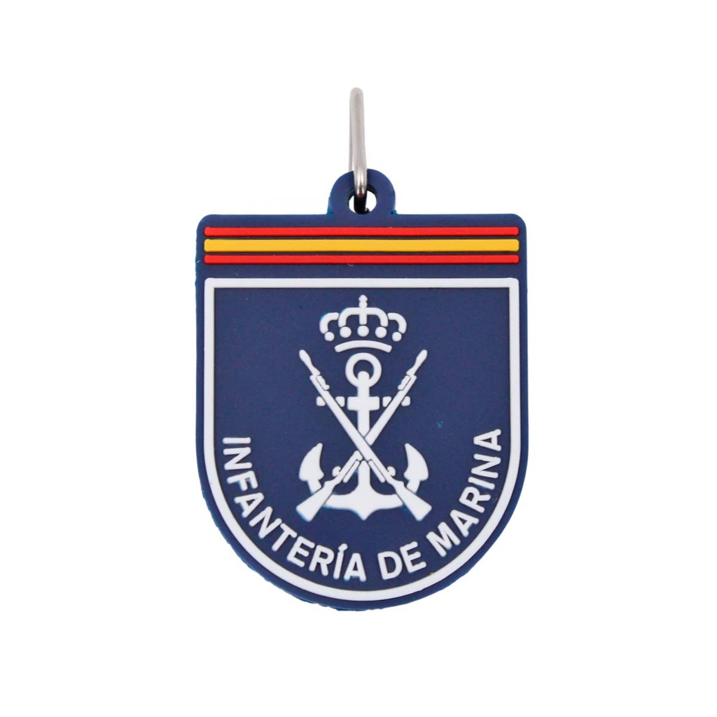 LLAVERO IMMORTAL PVC INFANTERIA MARINA AZUL