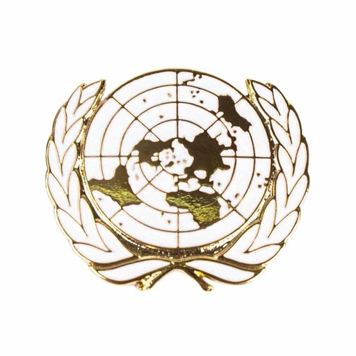 [IW-0704-GD] EMBLEMA IMMORTAL BOINA ONU METALICO DORADO