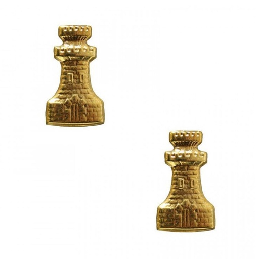 [IW-0710-GD] EMBLEMA IMMORTAL METALICO CUELLO 2PCS INGENIERO