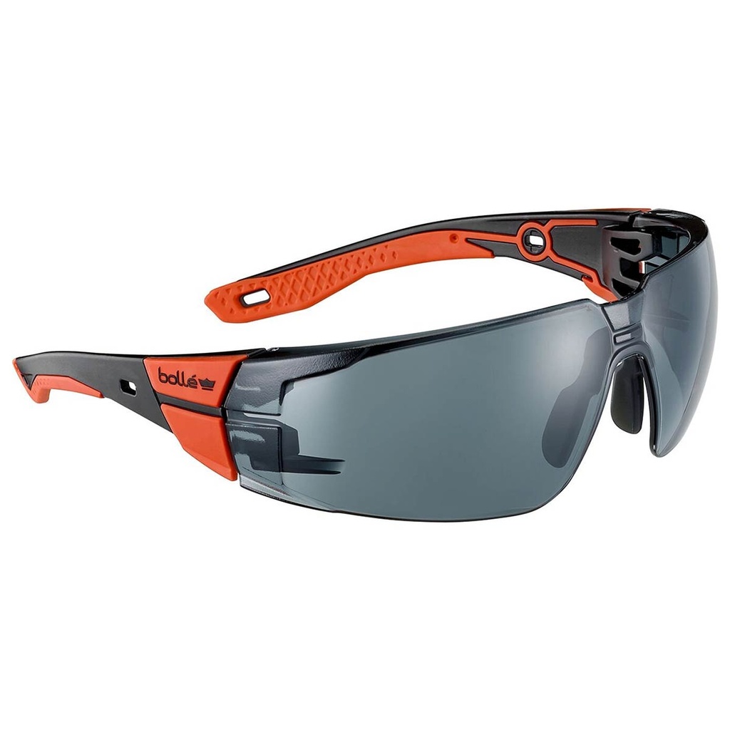 GAFA BOLLE RUSHPOS 2.0 SMALL NEGRA-NARANJA AHUMADA