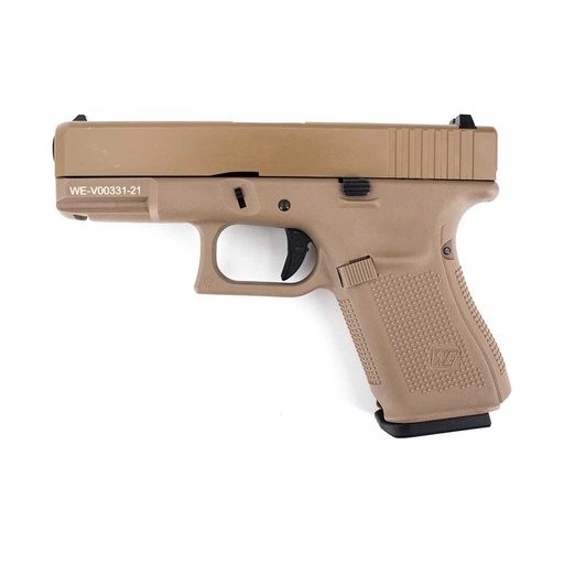 [WE-45-G003VXB-TAN] PISTOLA WE G19X V5 4.5MM FULL METAL TAN