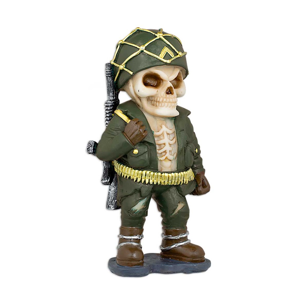 FIGURA RESINA ARMY CALAVERA VERDE