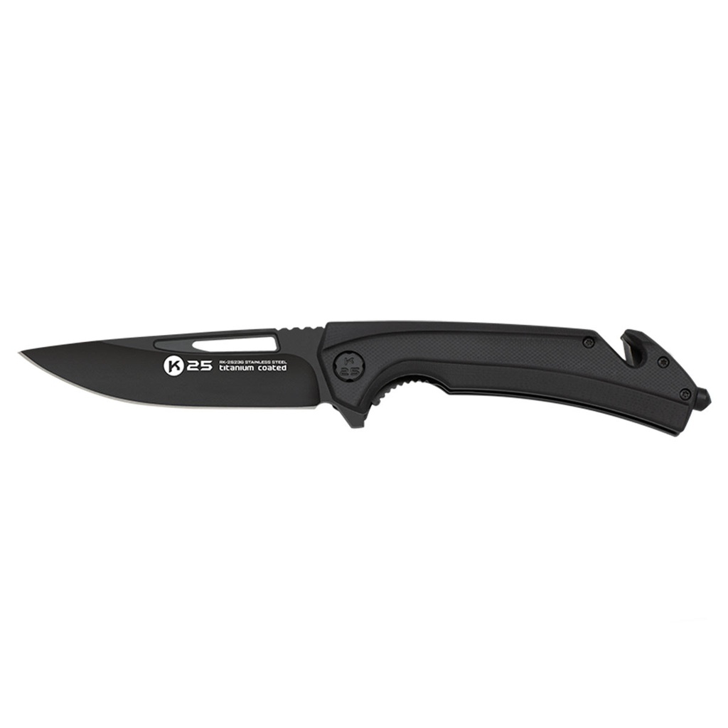NAVAJA TACTICA K25 G10 9CM NEGRA
