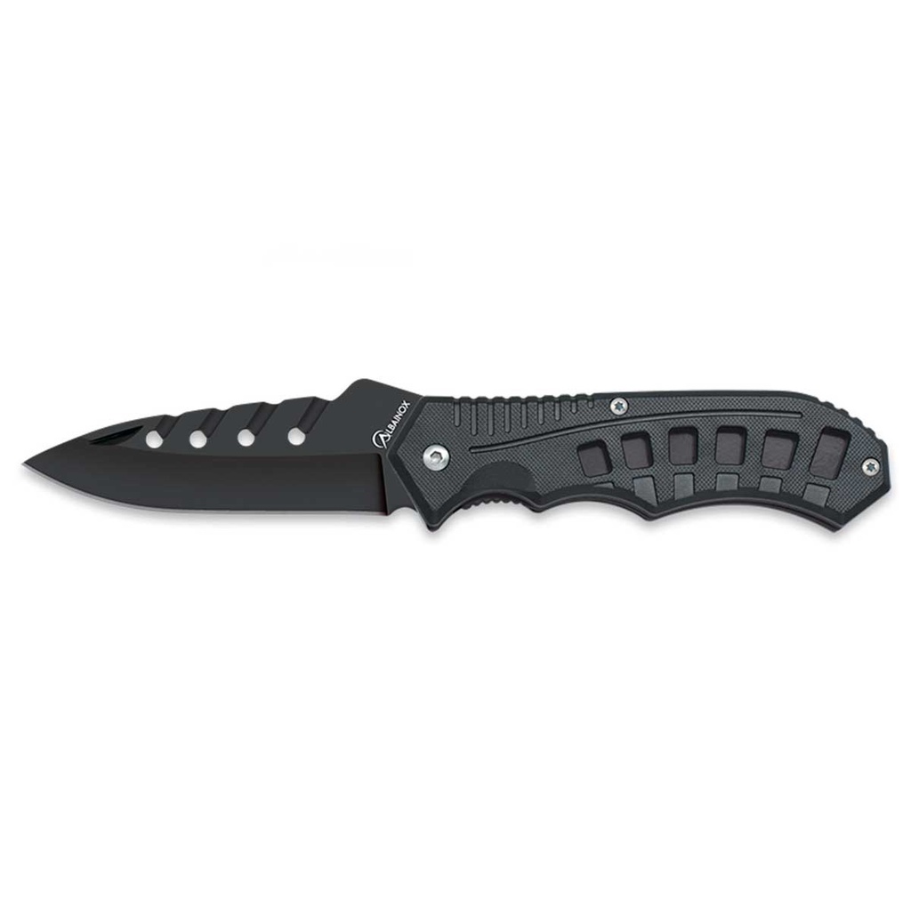 NAVAJA ALBAINOX ABS 8.3CM HOJA NEGRA