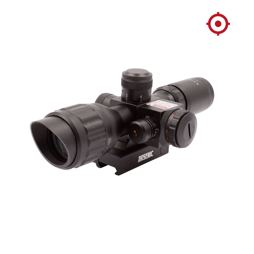 VISOR ARSENIC ARGON 2.5-10X32 AOEG CON LASER NEGRO