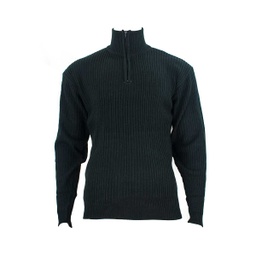 JERSEY CREMALLERA SIN PARCHES NEGRO