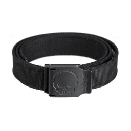[13171502] CINTURON MILTEC HEBILLA METALICA CALAVERA NEGRO