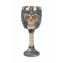 [39033] COPA DECORACION CALAVERA GRIS