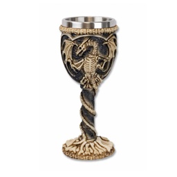 [39035] COPA DECORACION DRAGON GRIS