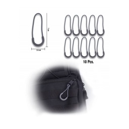 [09850] TIRADOR CREMALLERA PVC 10PCS GRIS