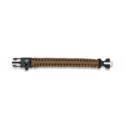 [33878-CO] PULSERA PARACORD BARBARIC C/PEDERNALY BRUJULA TAN