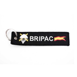 [250430] LLAVERO CINTA RECTANGULAR BRIPAC NEGRO