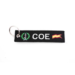 [250432] LLAVERO CINTA RECTANGULAR COE NEGRO