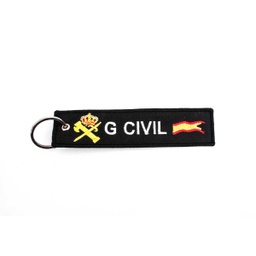 [250433] LLAVERO CINTA RECTANGULAR GUARDIA CIVIL NEGRO