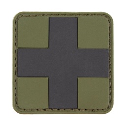 [36505B/V4441203527] PARCHE PVC MEDICO VERDE-NEGRO