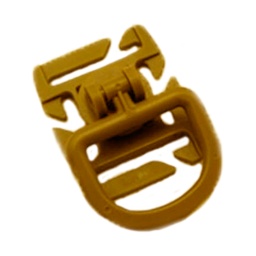 [CZ6458-DE] ENGANCHE SOPORTE D KEEPER PVC 4PCS TAN