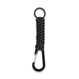 [33947-NE] LLAVERO PARACORD BARBARIC ANILLA NEGRO