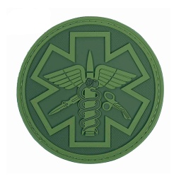 [V4441503725] PARCHE PVC PARAMEDIC REDONDO VERDE