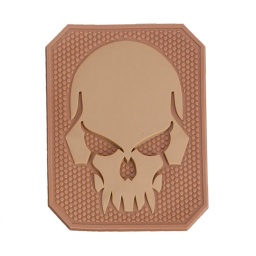 [V4441503726] PARCHE PVC CALAVERA PIRATA SKULL TAN