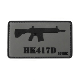[V4441303761] PARCHE PVC 3D HK417D GRIS-NEGRO