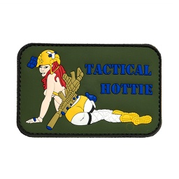 [V4441303961] PARCHE PVC 3D MUJER TACTICAL HOTTIE VERDE-AMARILLO