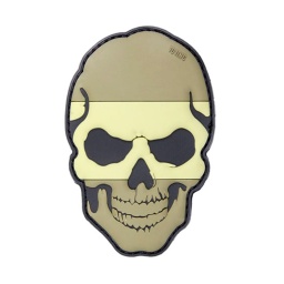[V4441305005] PARCHE PVC 3D CALAVERA ESPAÑA TAN