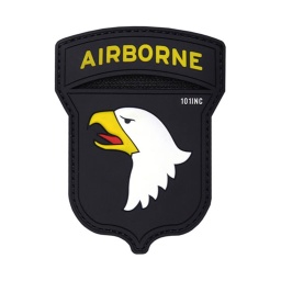 [V4441305187] PARCHE PVC 3D AIRBORNE 101 NEGRO