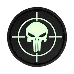 [V4441305349] PARCHE PVC 3D PUNISHER DIANA REDONDO PEQ. NEGRO
