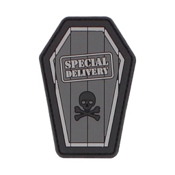 [V4441307109] PARCHE PVC 3D SPECIAL DELIVERY GRIS-NEGRO