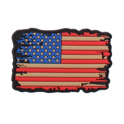 [V4441307202] PARCHE PVC 3D USA VINTAGE AZUL-ROJO