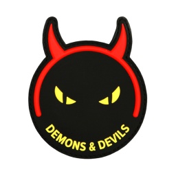 [V4441307216] PARCHE PVC 3D DEMONS & DEVILS NEGRO-ROJO