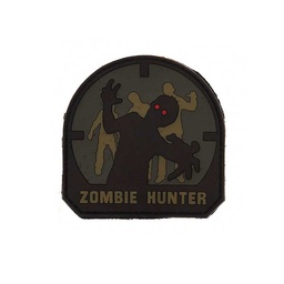 [V4441103579] PARCHE PVC 3D ZOMBIE HUNTER NEGRO OJOS ROJOS