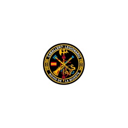 [130228] PEGATINA PLANA PEQ. REDONDA CABALLERO LEGIONARIO NEGRA
