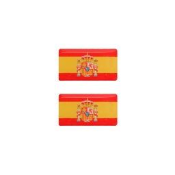 [130230-C] PEGATINA ABULTADA MED. 2PCS BANDERA CONSTITUCION ESPAÑA