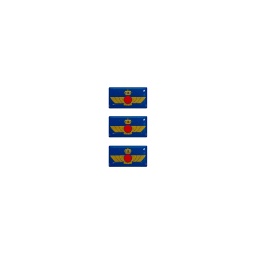 [130232-AA] PEGATINA ABULTADA PEQ. 3PCS AZUL-AIRE