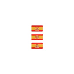 [130232-C] PEGATINA ABULTADA PEQ. 3PCS BANDERA CONSTITUCION ESPAÑA