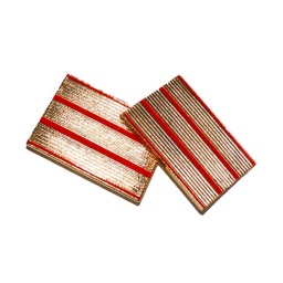 [130885-SGT] GALON METALICO M5 PAR SARGENTO TIERRA ROJO-DORADO